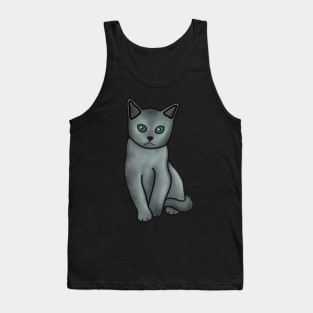 Russian Blue Cat Tank Top